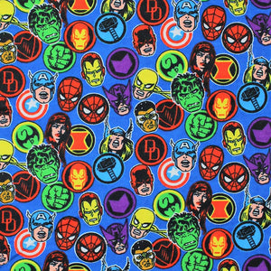 Marvel Hero Stickers - 44 - 100% Cotton Flannel – Len's Mill
