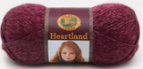Ball of Lion Brand Heartland in colourway Badlands (heathered magenta)