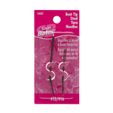 Pack of 2 bent tip steel yarn needles in assorted sizes