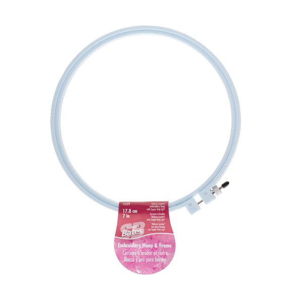 Embroidery hoop and frame light blue size 7