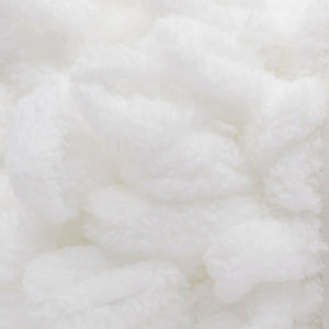 A ball of Bernat Alize Blanket EZ in colourway White
