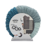 Blanket O'Go yarn ball in colourway Agave (teal, turquoise and grey blue sections) in packaging