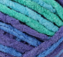 Ocean Shades (purple, green, blue) swatch of Bernat Blanket