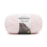 Ball of Bernat Blanket yarn in shade Blush Pink (pale baby pink)