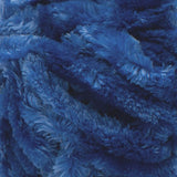 Bernat Velvet Plus yarn swatch in shade Blazer Blue (bright medium blue)