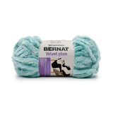 Bernat Velvet Plus yarn ball in turquoise