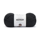 A ball of Bernat Softee Cotton yarn in shade Black