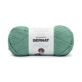 A ball of Bernat Softee Cotton yarn in shade Pool Green (medium mint turquoise)