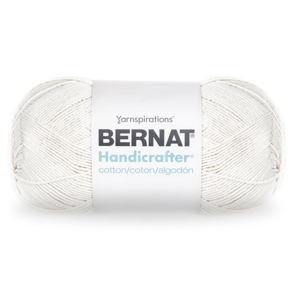 Ball of Bernat Handicrafter Cotton (large, 400g ball) in colour Off White