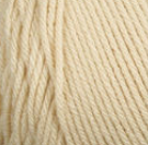 Swatch of Bernat Super Value yarn in shade oatmeal (light beige)
