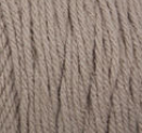 Swatch of Bernat Super Value yarn in shade clay (pale grey)