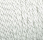 Swatch of Bernat Super Value yarn in shade grey ragg (white/grey twisted ragg effect)