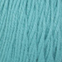 Swatch of Bernat Super Value yarn in shade aqua
