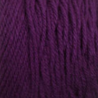 Swatch of Bernat Super Value yarn in shade mulberry (dark purple)