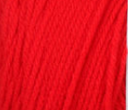 Swatch of Bernat Super Value yarn in shade true red (bright red)