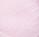 Swatch of Bernat Softee Baby yarn in shade pink (baby pink)
