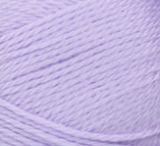 Swatch of Bernat Softee Baby yarn in shade soft lilac