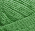 Swatch of Bernat Softee Baby yarn in shade grass green (bright medium green)