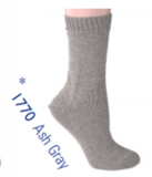 Berroco Comfort Sock yarn swatch (sock on foot) shade ash gray