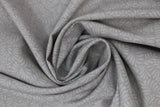 Swirled swatch leaves fabric (medium grey fabric with light grey leafy style pattern allover)