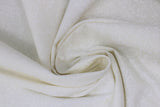 Swirled swatch white cotton fabric in style swirly (tiny white swirls/leaves printed allover)