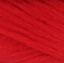 Phentex Slipper and Craft Yarn swatch in shade matador (bright cherry red)