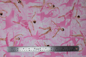 Group swatch assorted ballet themed fabrics in various styles/colours