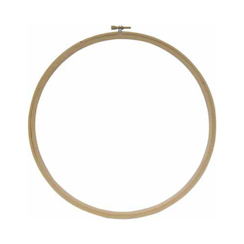 Round wooden embroidery hoop size 4