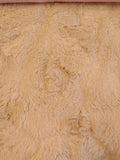 Swatch of medium-pile fake fur in camel (tan)
