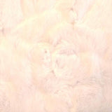 Swatch of medium-pile fake fur in white