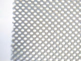 Grey swatch of big mesh fabric