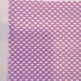 Lavender swatch of big mesh fabric