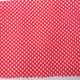 Red swatch of big mesh fabric