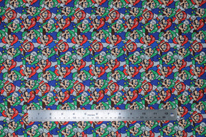 Group swatch mario bros fabric in various styles/colours