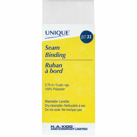 Package of seam binding 2.75m (white) 