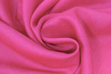 Swirled swatch hot pink linen fabric