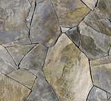 Square swatch fabric from Naturescapes collection in grey flagstone (light to dark grey large stones with cracks printed fabric)