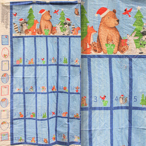 Square swatch Bearly Christmas Panel - (44" x 24")