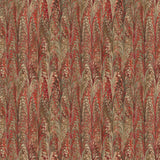 Square swatch shade 402 fabric (reds and light browns/beiges marbled look fabric in thin vertical stripes)
