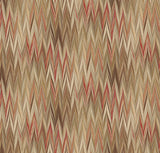 Square swatch shade 403 fabric (reds, browns, beiges and white marbled look fabric in sharp chevron style stripes)