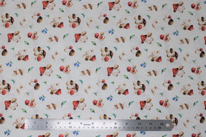 Group swatch assorted baby themed fabric and panels in various styles