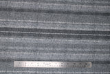 Flat swatch gray multi stripe 2 fabric (medium grey knit look fabric with light and dark grey stripes)