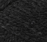 Swatch of Shetland Chunky yarn in shade charcoal (dark grey)
