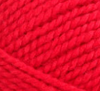 Swatch of Shetland Chunky yarn in shade Red Robin (bright cherry red)