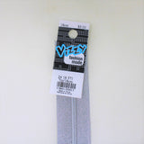 silver zipper with product tag 18cm