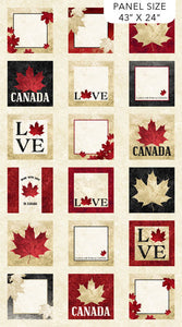 Group swatch assorted Oh Canada 10 - Stonehenge 10th Anniversary Edition fabrics in various styles/colours