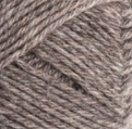 Swatch of Patons Kroy Socks Yarn in shade flax (grey/white marl)