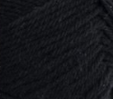 Swatch of Patons Kroy Socks Yarn in shade coal (black)