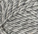 Swatch of Patons Kroy Socks Yarn in shade grey marl (white/light to medium grey shades marled)