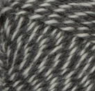 A ball of Patons Classic Wool Worsted in colourway Grey Mix